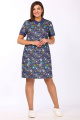 Платье Lady Style Classic 1063/1 синие_тона