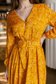 Платье KRASA 186-22 желтый_в_цветы