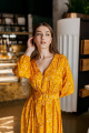 Платье KRASA 186-22 желтый_в_цветы