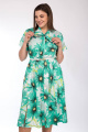 Платье Lady Style Classic 2530 зеленые_тона/ромашки