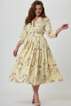 Платье Teffi Style L-1492 лимонный