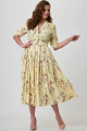 Платье Teffi Style L-1492 лимонный