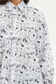 Рубашка Moveri by Larisa Balunova 2154S белый+принт