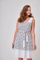 Платье БелЭльСтиль 419-2 24 22 бело-черный