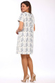 Платье Lady Style Classic 1749/4 молочный_с_синим