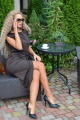 Платье PATRICIA by La Cafe F15122 коричневый