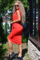 Платье PATRICIA by La Cafe F15122 красный