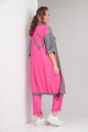 Платье VIA-Mod 519 серо-розовый