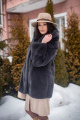 Полупальто Мехофф Марлен80.823-520 темный кот