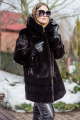 Полупальто Мехофф Камелия85.223-520 черно-коричневый