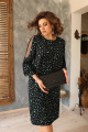 Платье Romanovich Style 1-2410 черный/бирюза