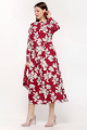 Платье La rouge 5400 бордо-(цветы)