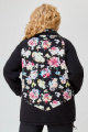 Куртка Svetlana-Style 1651 черный+цветы