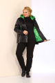 Куртка Shetti 2075 черный+зеленый
