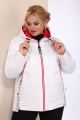 Куртка Shetti 2075-1 белый+красный