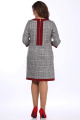 Платье Lady Style Classic 1427/16 серый_с_бордовым/Клетка