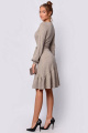 Платье PATRICIA by La Cafe F14661 персиковый,серый