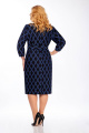 Платье Элль-стиль 2170  черный/синий принт