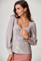 Блуза Anelli 953 розовое_серебро