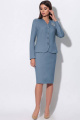 Женский костюм LeNata 23865 темно-голубой