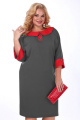 Платье SOVITA M-2237 серый+красный