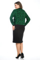 Женский костюм Lady Style Classic 2472/1 черный_с_зеленым