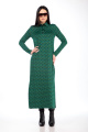 Платье Juliet Style Д172-1 зеленый_ромбы