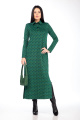 Платье Juliet Style Д172-1 зеленый_ромбы