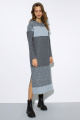 Платье Luitui R1071 серый