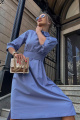 Платье Pavlova 137 серо-голубой