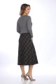 Платье Lady Style Classic 2021/2 черный_с_серым