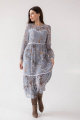 Платье Ivera 1084 серо-голубой