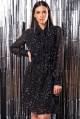 Платье KaVaRi 1012 черный_принт-звезды