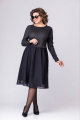 Платье EVA GRANT 7084 черный+горох