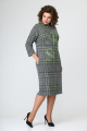 Платье Мишель стиль 1093 серо-зеленый