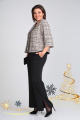 Женский костюм Michel chic 1324 черный-бежевый