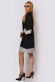 Платье PATRICIA by La Cafe C15005 глубокий_черный,белый