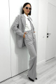 Женский костюм PATRICIA by La Cafe NY15411 серый,белый