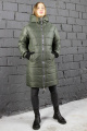 Пальто Arisha 8100 темно-оливковый