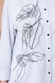 Рубашка Линия Л Б-1910 бело-серый