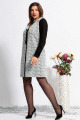 Платье BegiModa 1021 черно-белый