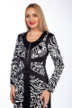 Платье Lady Style Classic 143 черный_с_белым
