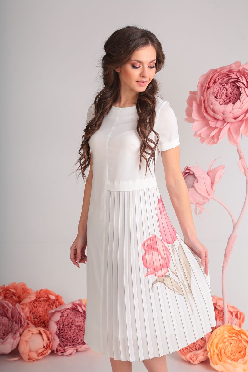 платье SandyNa 13560 белый