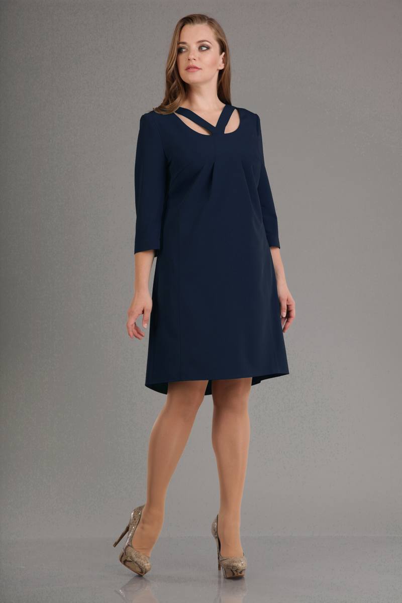платье Liona Style 555 темно-синий