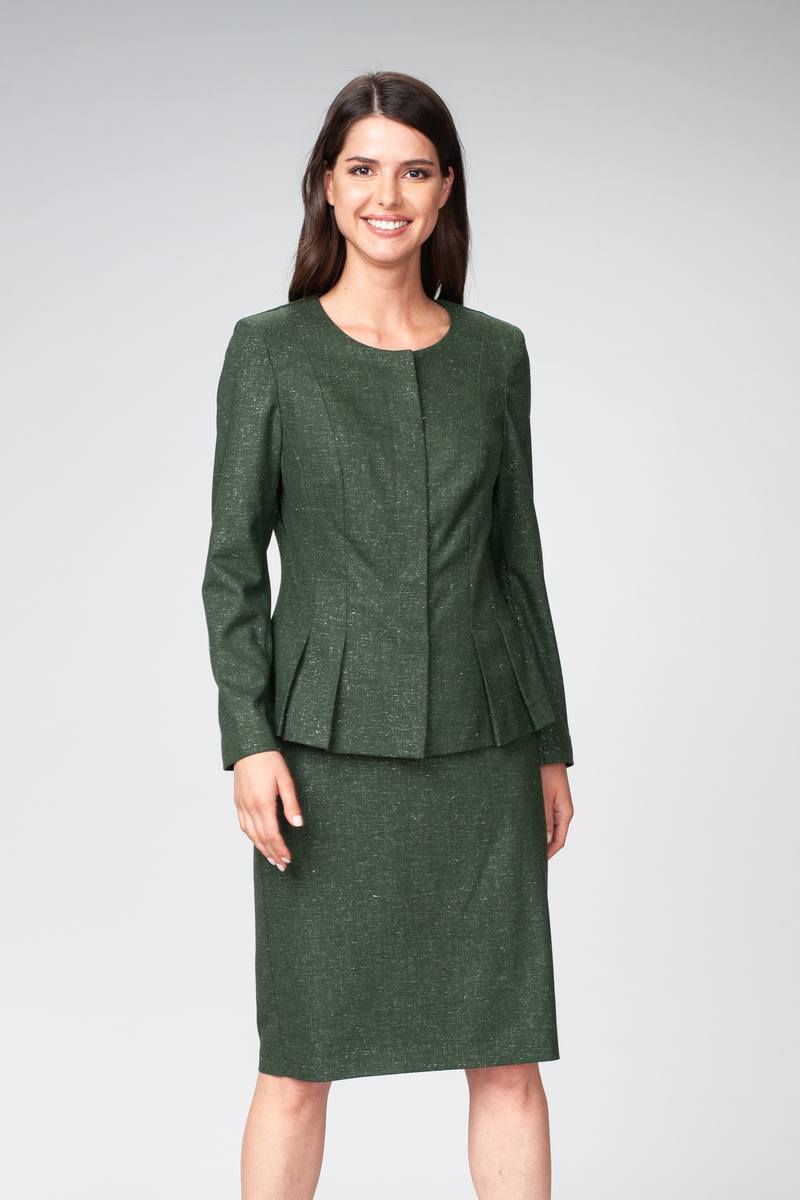 жакет,  юбка ASV 1597 зеленый