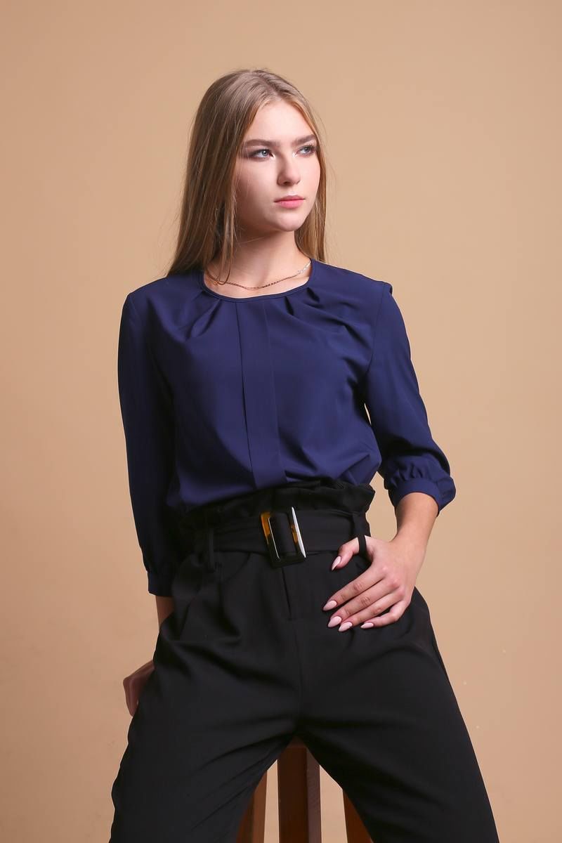 блуза AnnLine 109-19 синий
