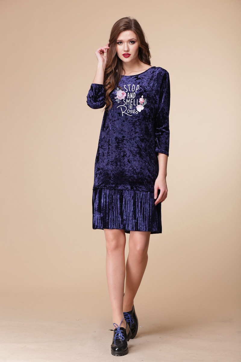 платье LadisLine 905 синий