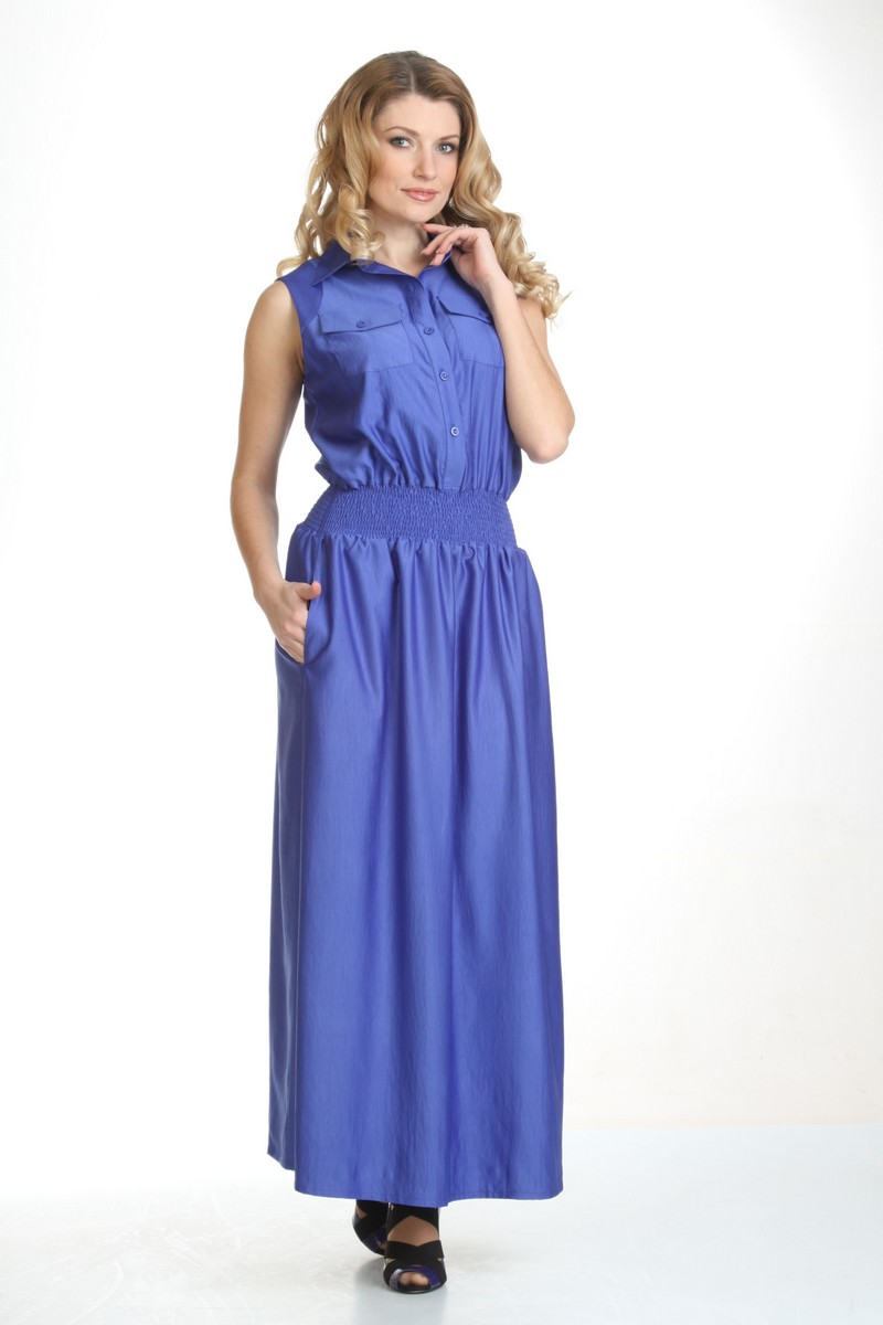 платье Liona Style 430 синий
