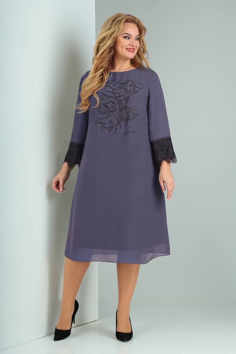 платье Viola Style 0952 фиолетовый