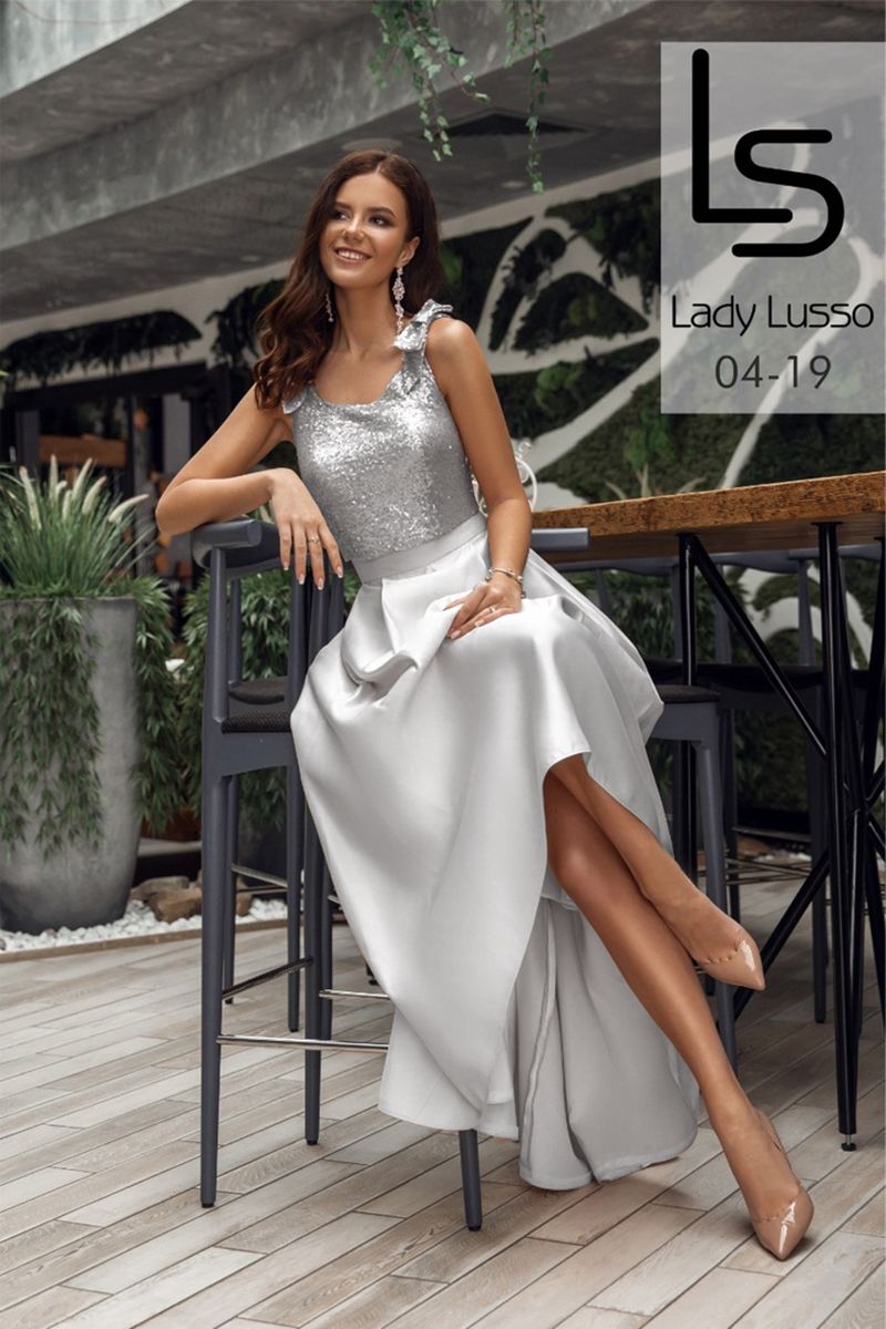 Платье Lady Lusso 11 19 Серый